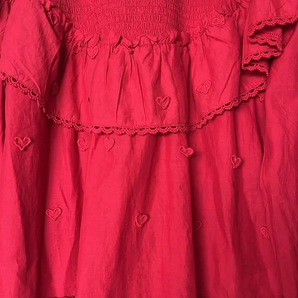 FARM Rio Red Ruffled Blouse - Picture 5 of 10